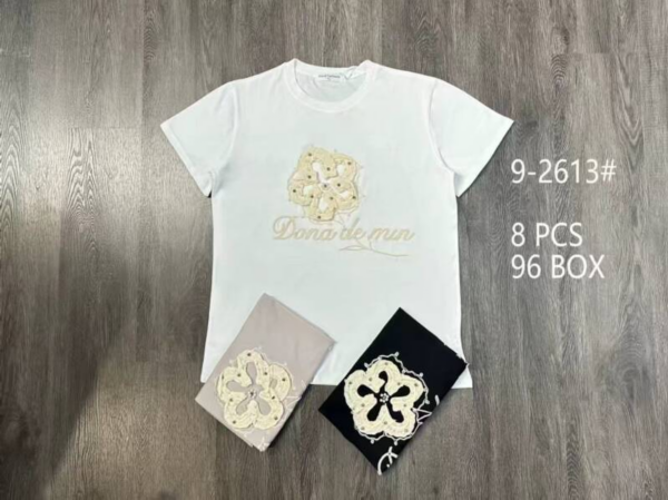 Bluzki damskie Roz Standard, Mix Kolor Paczka 8 szt